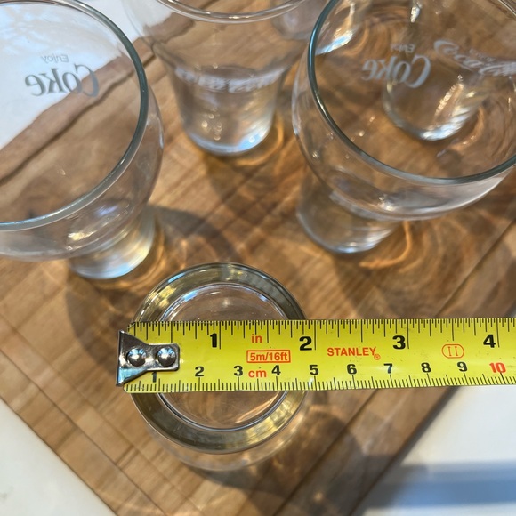 Set of 6 vintage drug store coca-cola glasses (set #1)